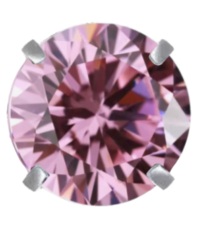 Mini Pink crystal frame charm