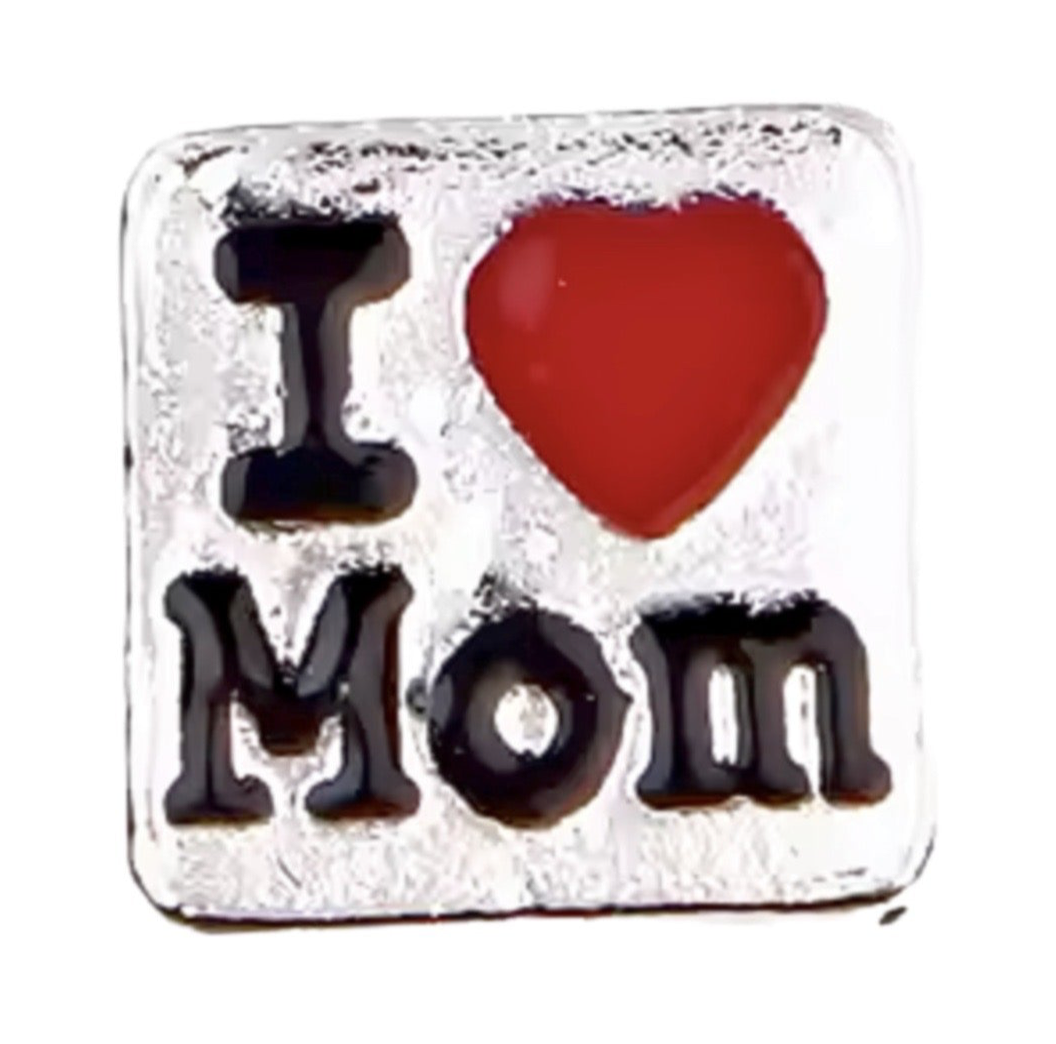 I Love Mom Frame Charm
