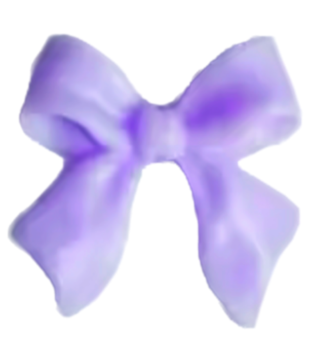 Tiny purple bow inner charm