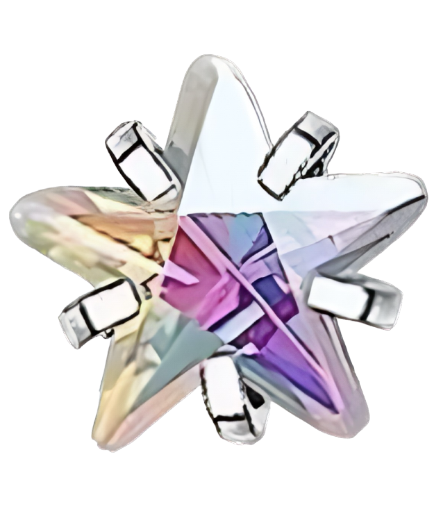 Mini Star crystal frame charm