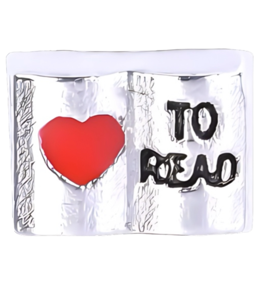 I Love to Read Frame Charm