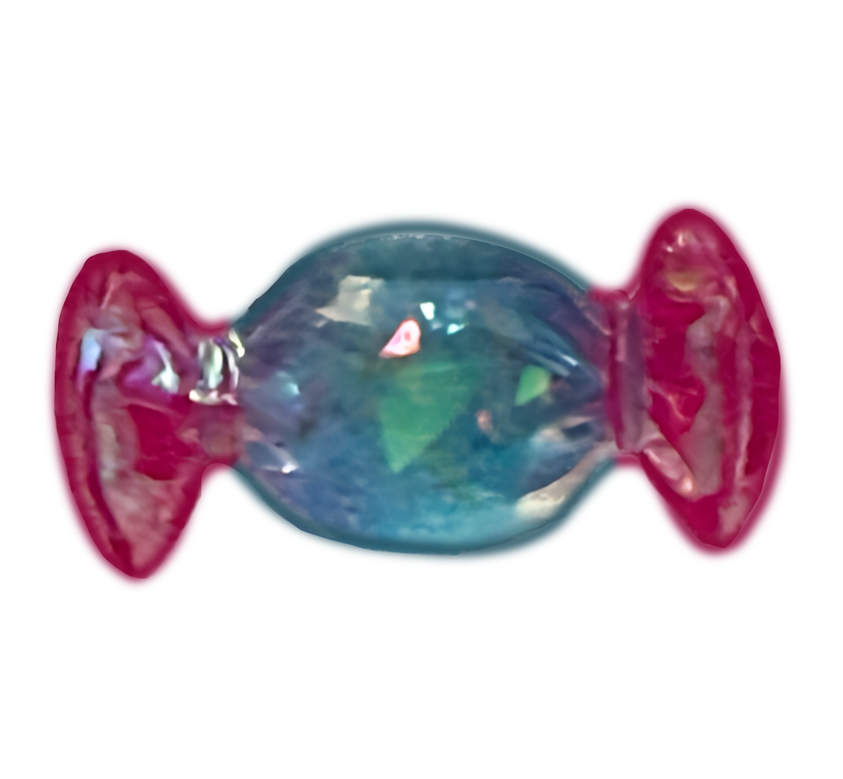 Clear candy 1 frame charm