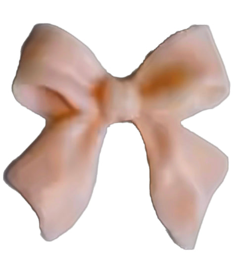 Tiny oragish bow frame charm