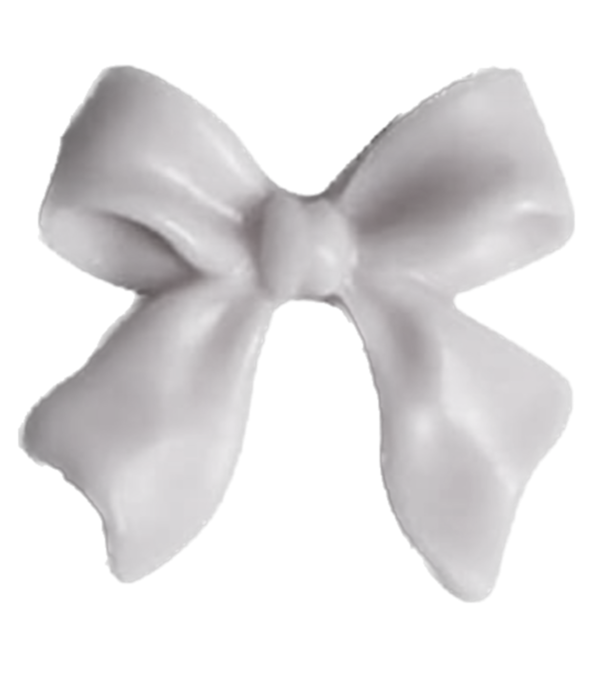 White bow frame charm