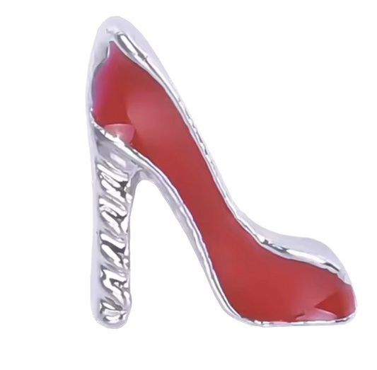 Red High Heel Frame Charm