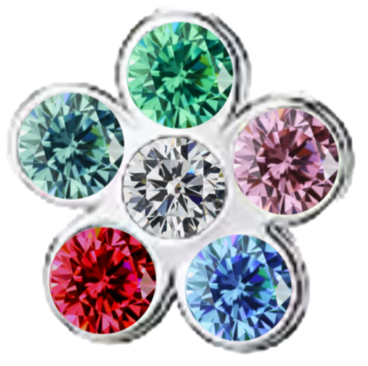Mini flower 2 frame charm