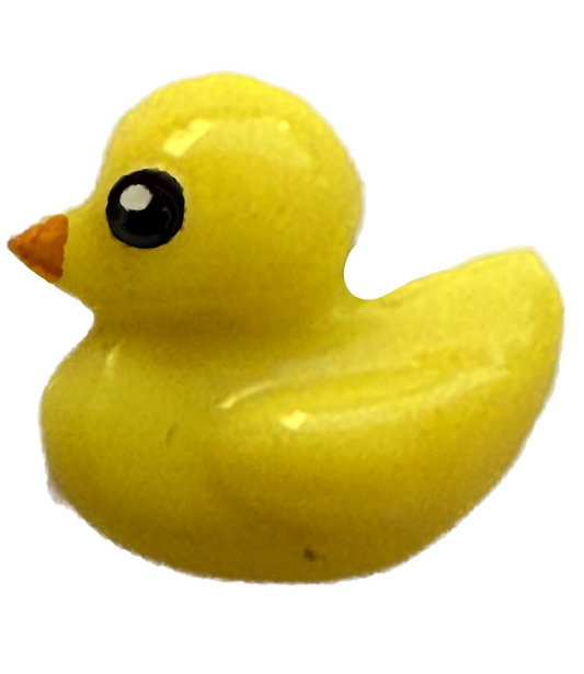 Yellow duck frame charm