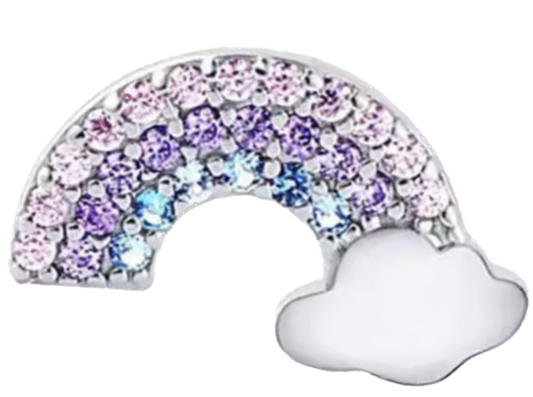Rainbow crystal frame Charm