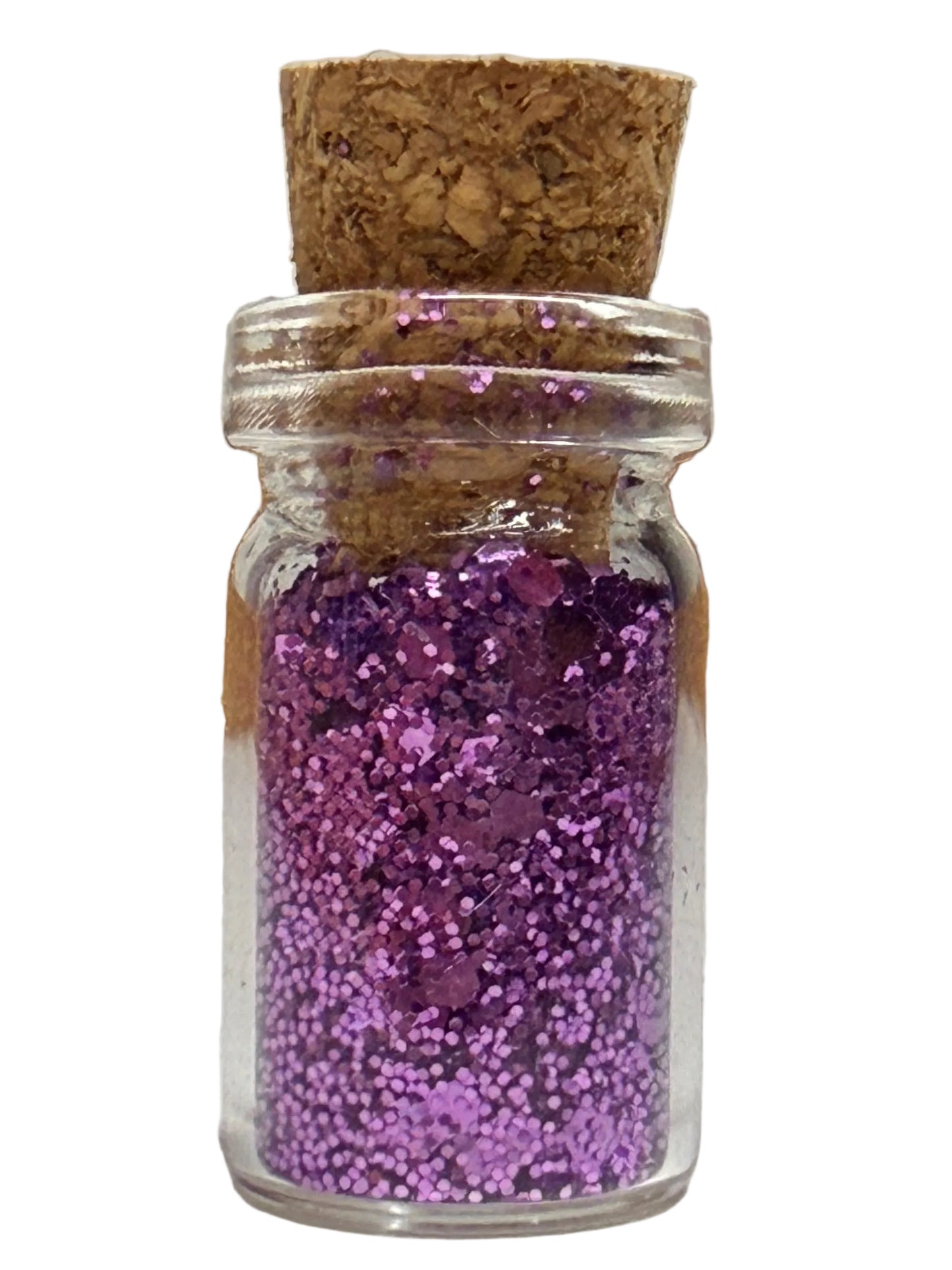 Tiny Purple Glitter Bottle