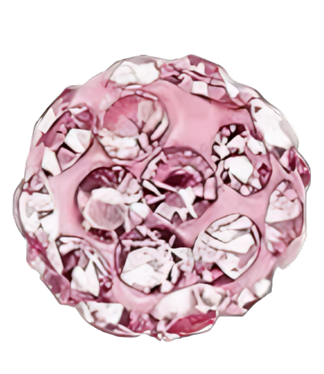 Pink Ball Frame Charm