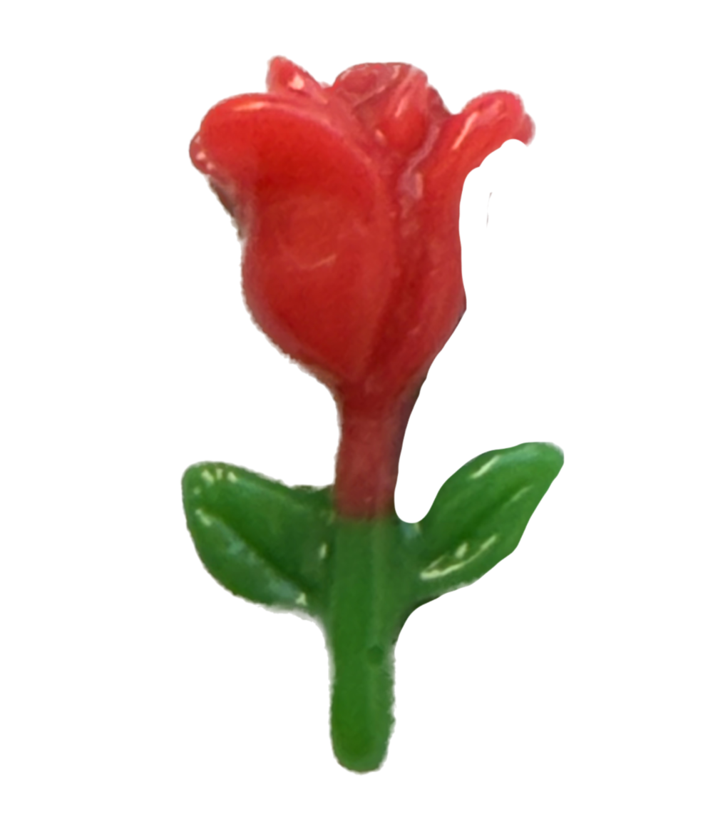 Red tulip frame charm