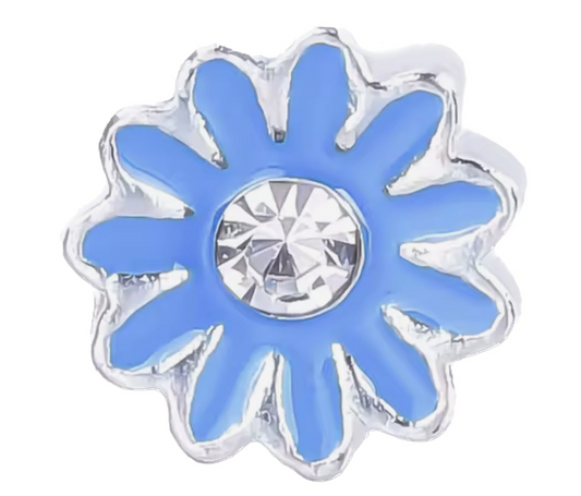Blue Flower Frame Charm