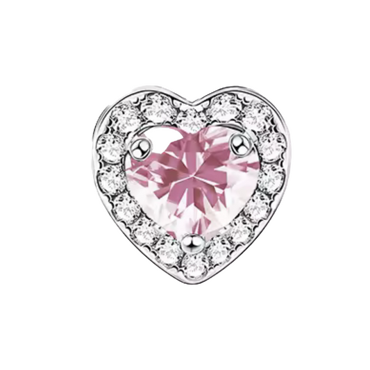 Crystal heart frame Charm