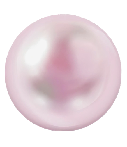 Mini pink Pearl ball frame charm