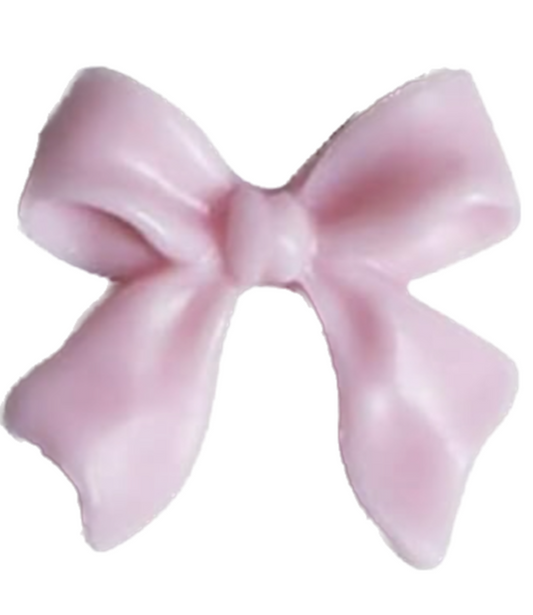 Pink bow frame charm