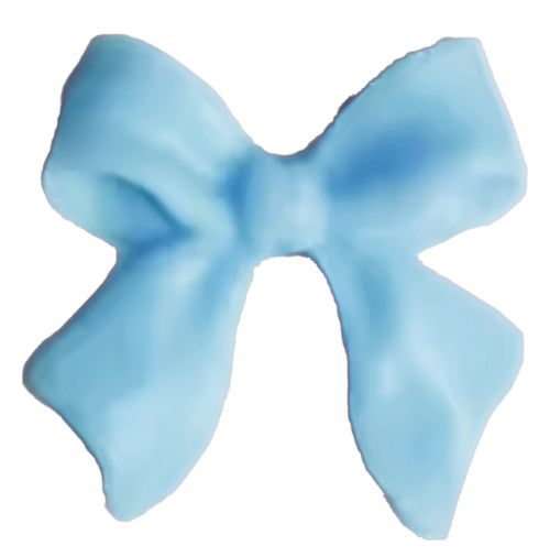 Tiny blue bow frame charm