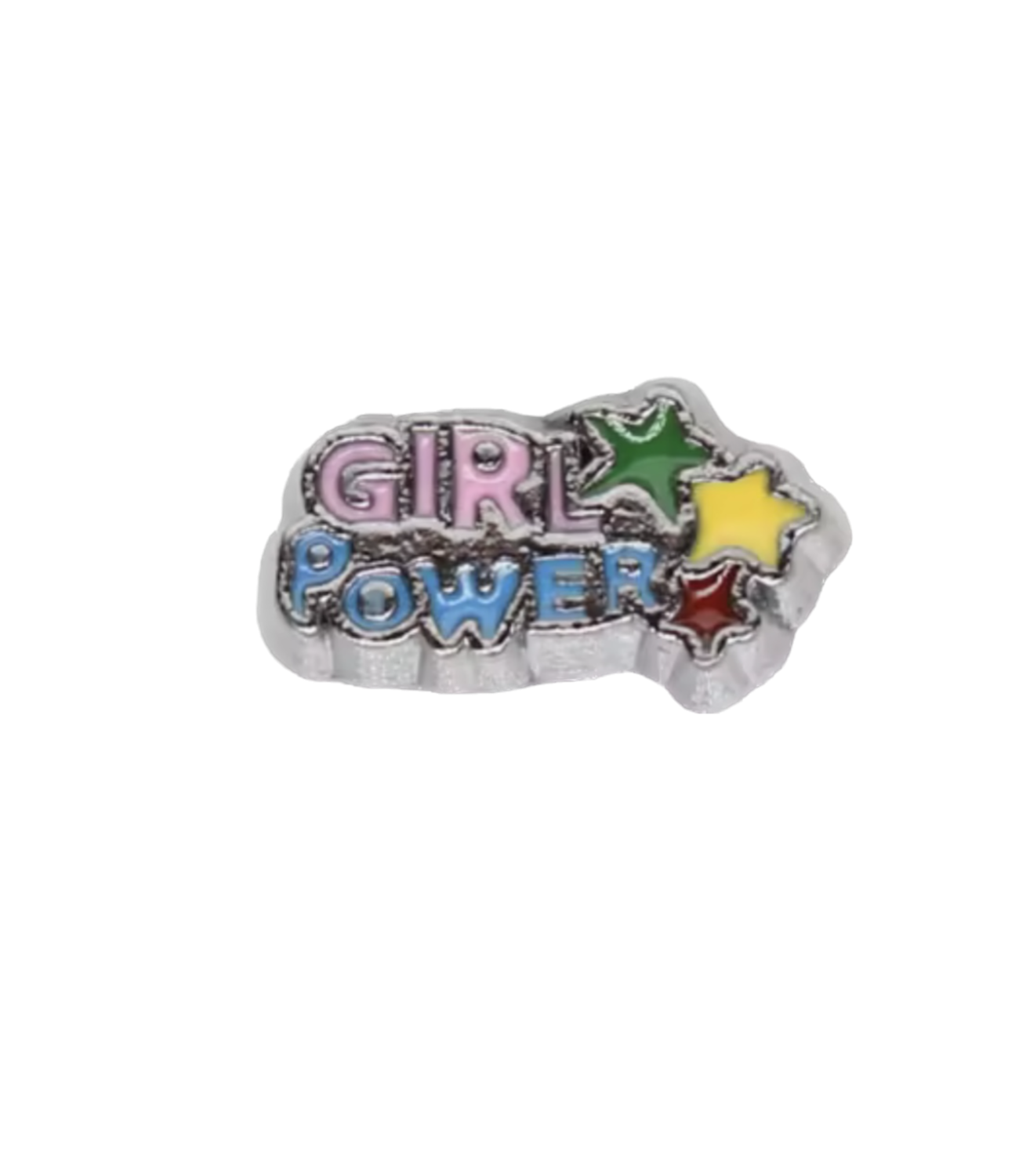 Girl Power Frame Charm