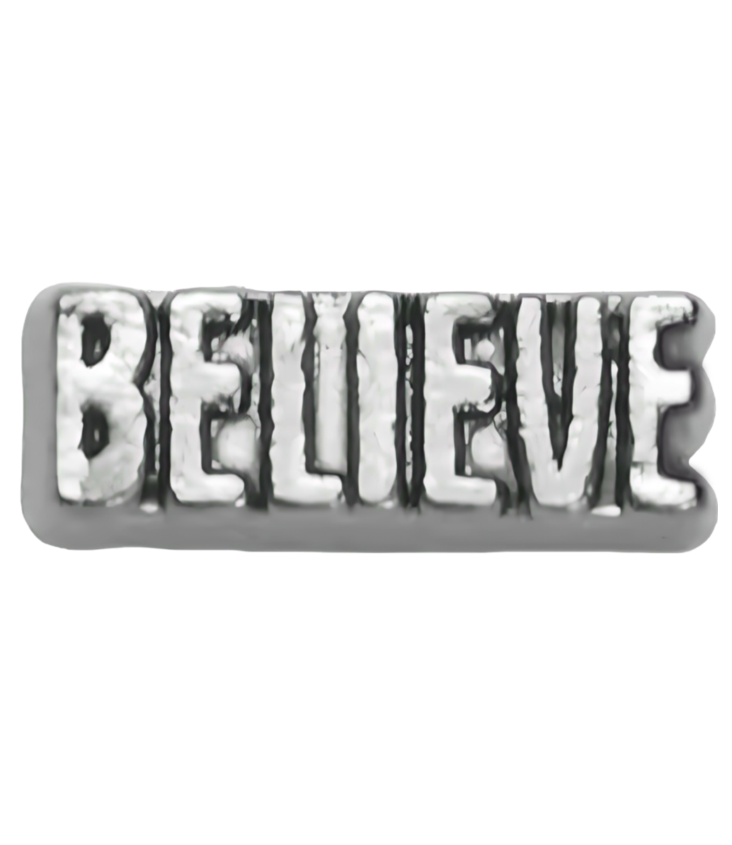 Believe frame charm