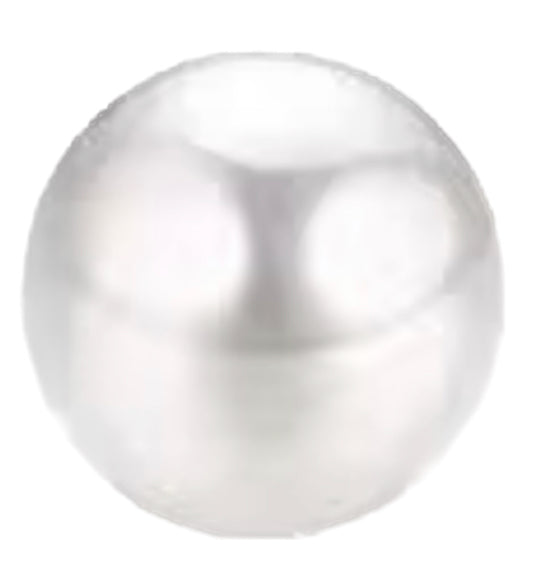Mini white Pearl ball frame charm