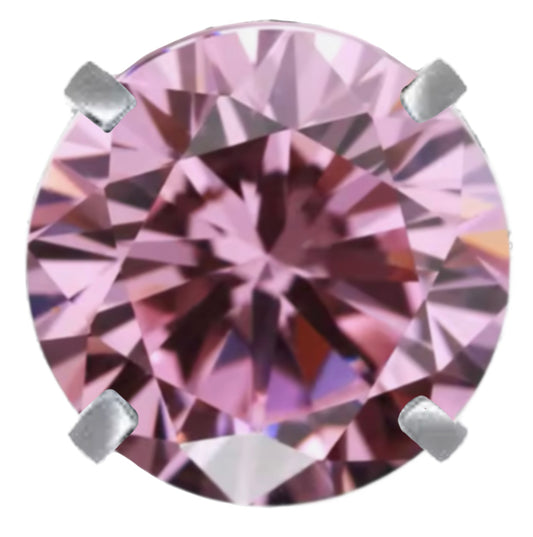 Pink crystal frame charm