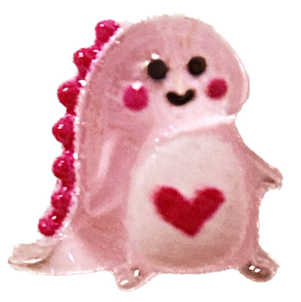 Pink Dinosaur frame Charm