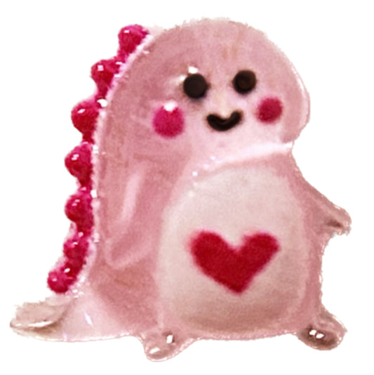 Pink Dinosaur frame Charm