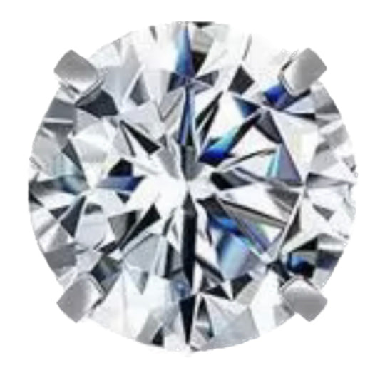 White crystal frame charm
